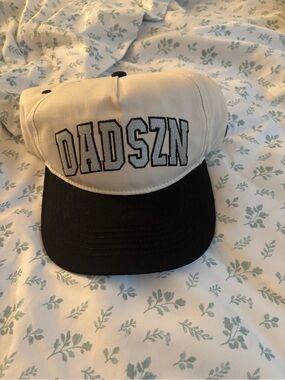 DAD SZN Two-Tone Black and Cream Baseball Hat